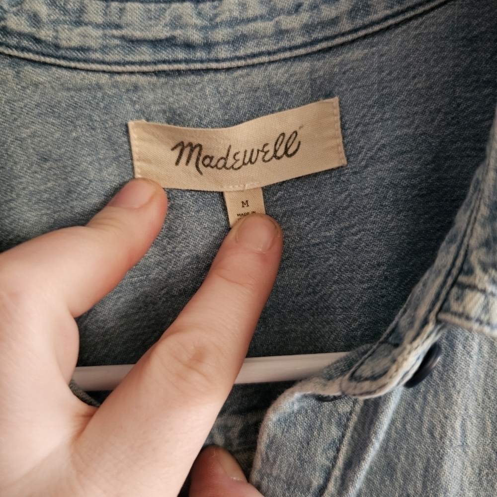 Madewell Denim Classic Ex-Boyfriend Shirt in Haviland Wash - Picture 6 of 7